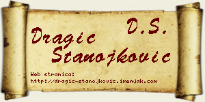 Dragić Stanojković vizit kartica